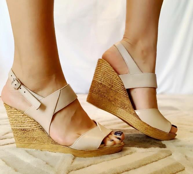 Sandale dama piele bej Daria biashoes.ro imagine reduceri